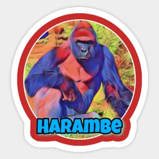 Harambe Sticker